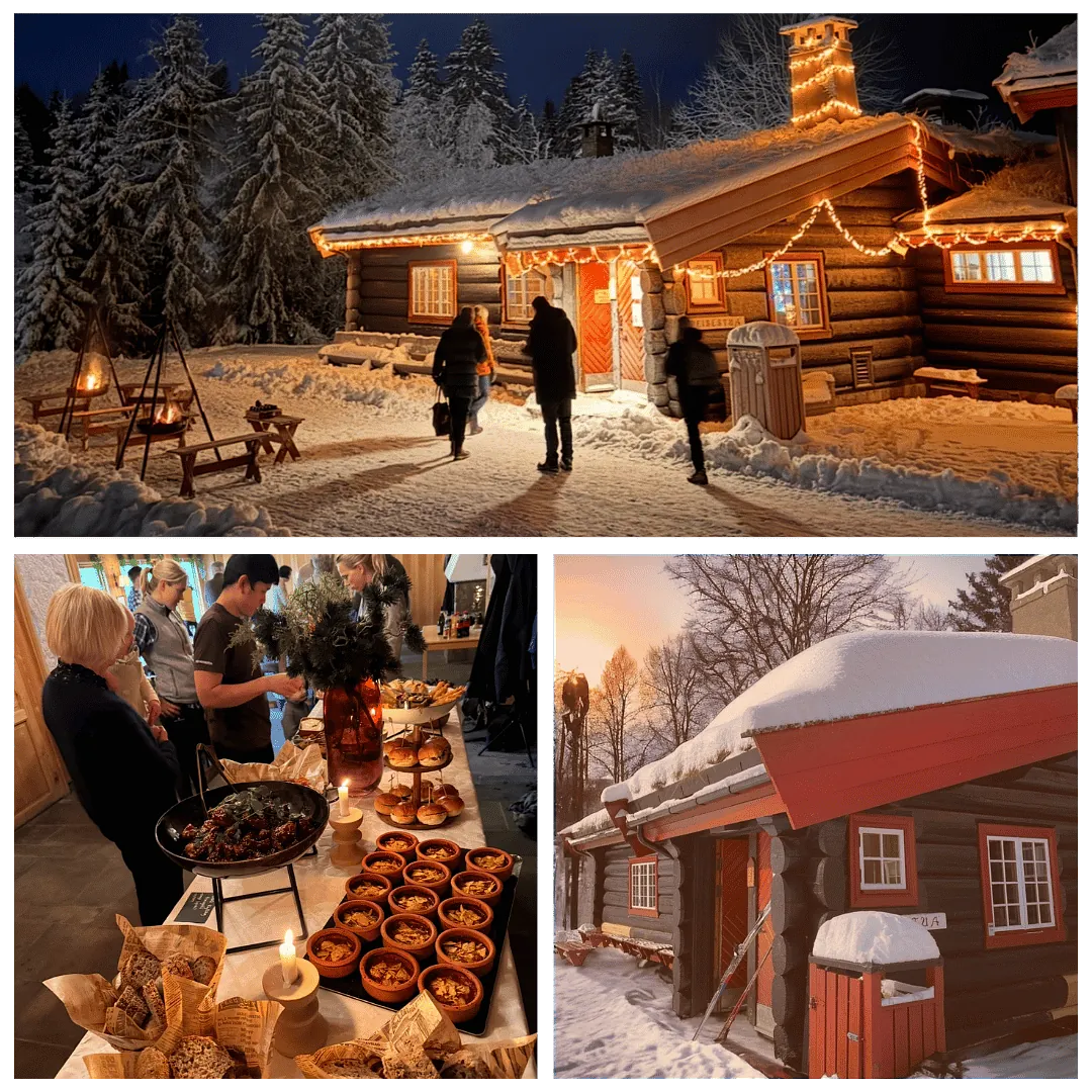 uteområde tømmerhytta